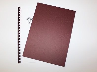 Maroon Leathergrain Binding Covers